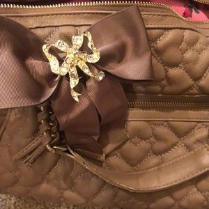 Betsy Johnson tan purse